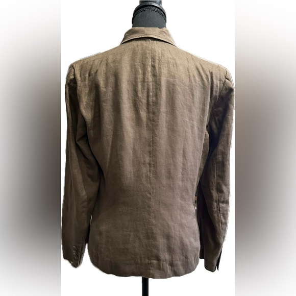 Lauren Ralph Lauren Woman’s Petite Linen Blazer 8P - Picture 3 of 7